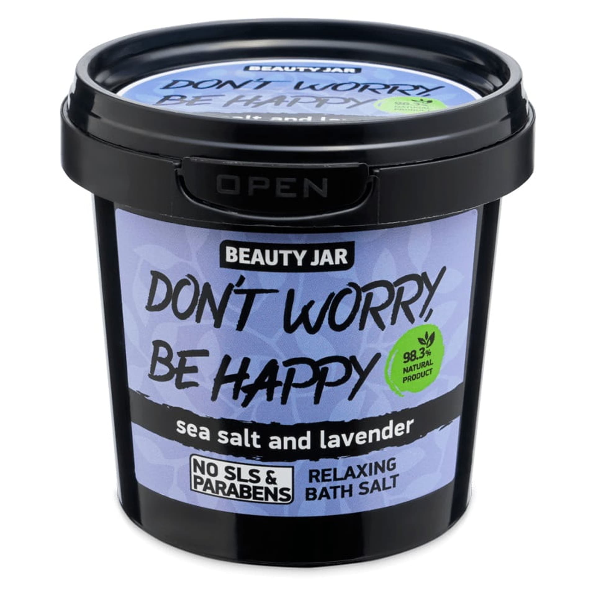 

BEAUTY JAR Don't Worry Be Happy relaksująca sól do kąpieli 150g