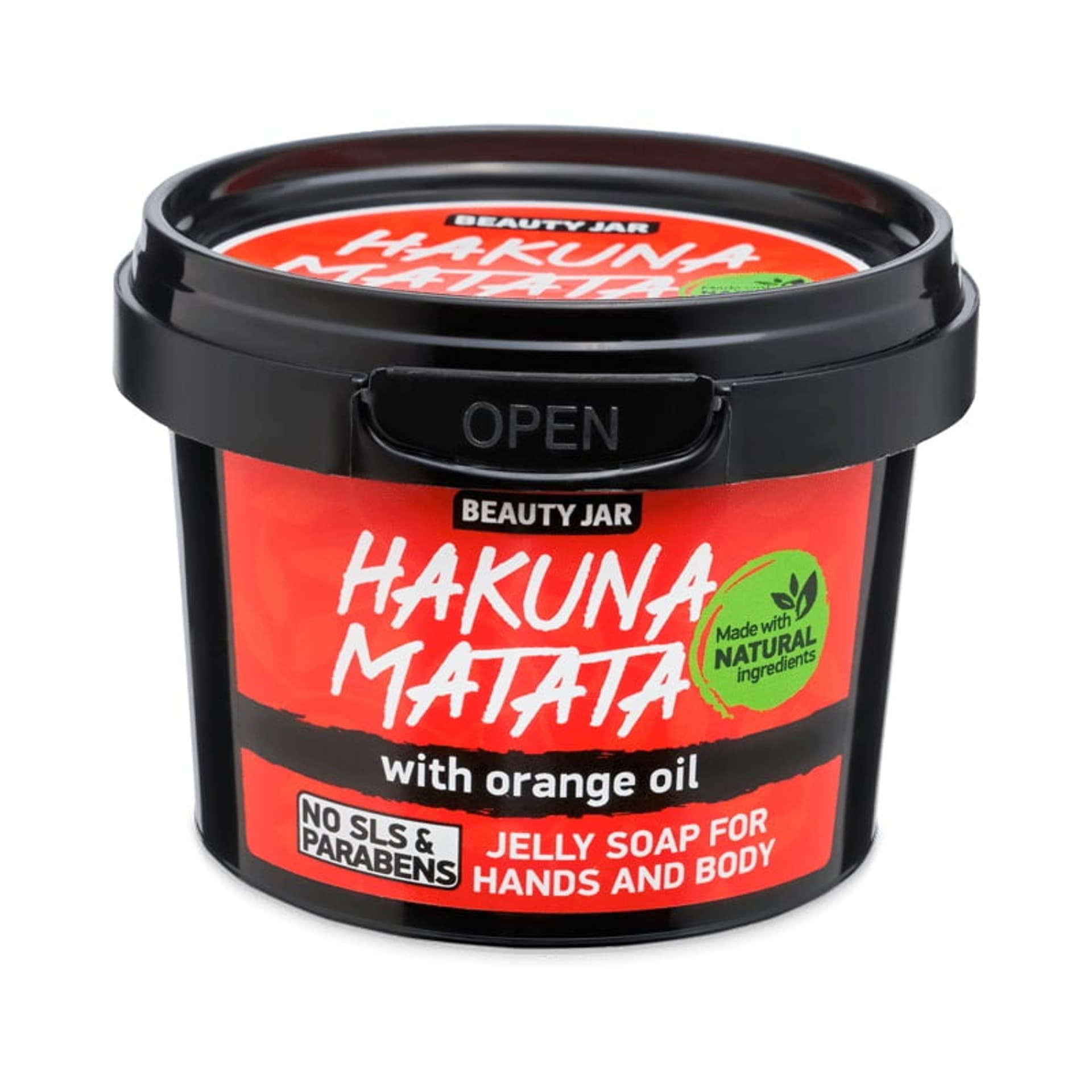 

BEAUTY JAR Hakuna Matata żelowe mydło do rąk i ciała z olejkiem pomarańczowym 130g