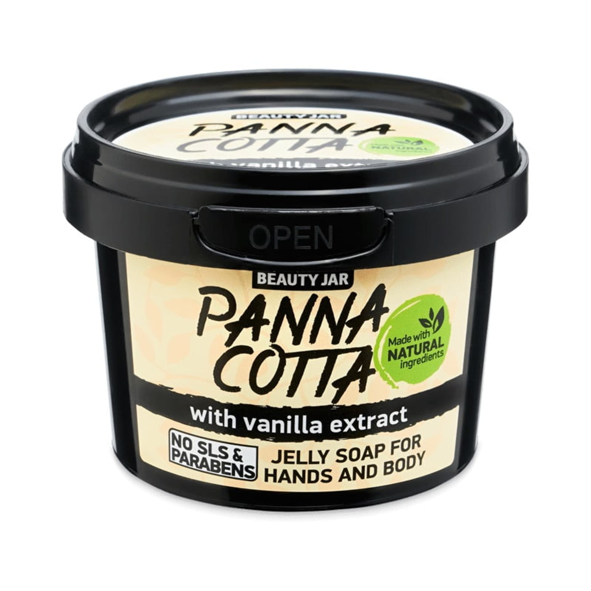 

BEAUTY JAR Panna Cotta żelowe mydło do rąk i ciała z ekstraktem z wanilii 130g
