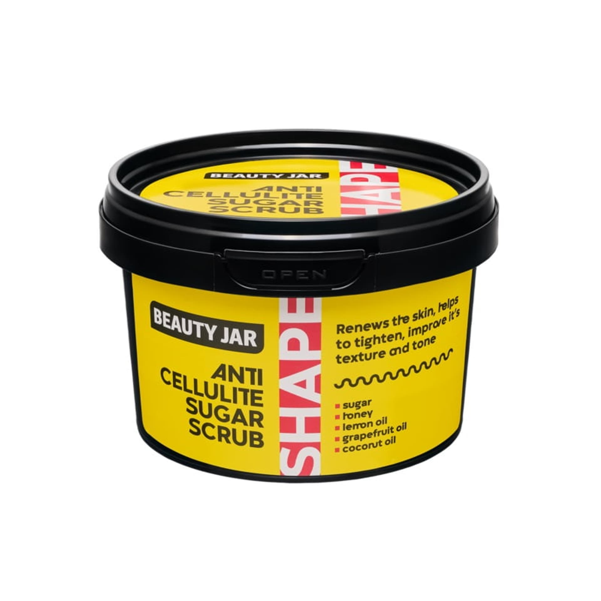 

BEAUTY JAR Anti-Cellulite Sugar Scrub cukrowy peeling antycellulitowy do ciała 250g