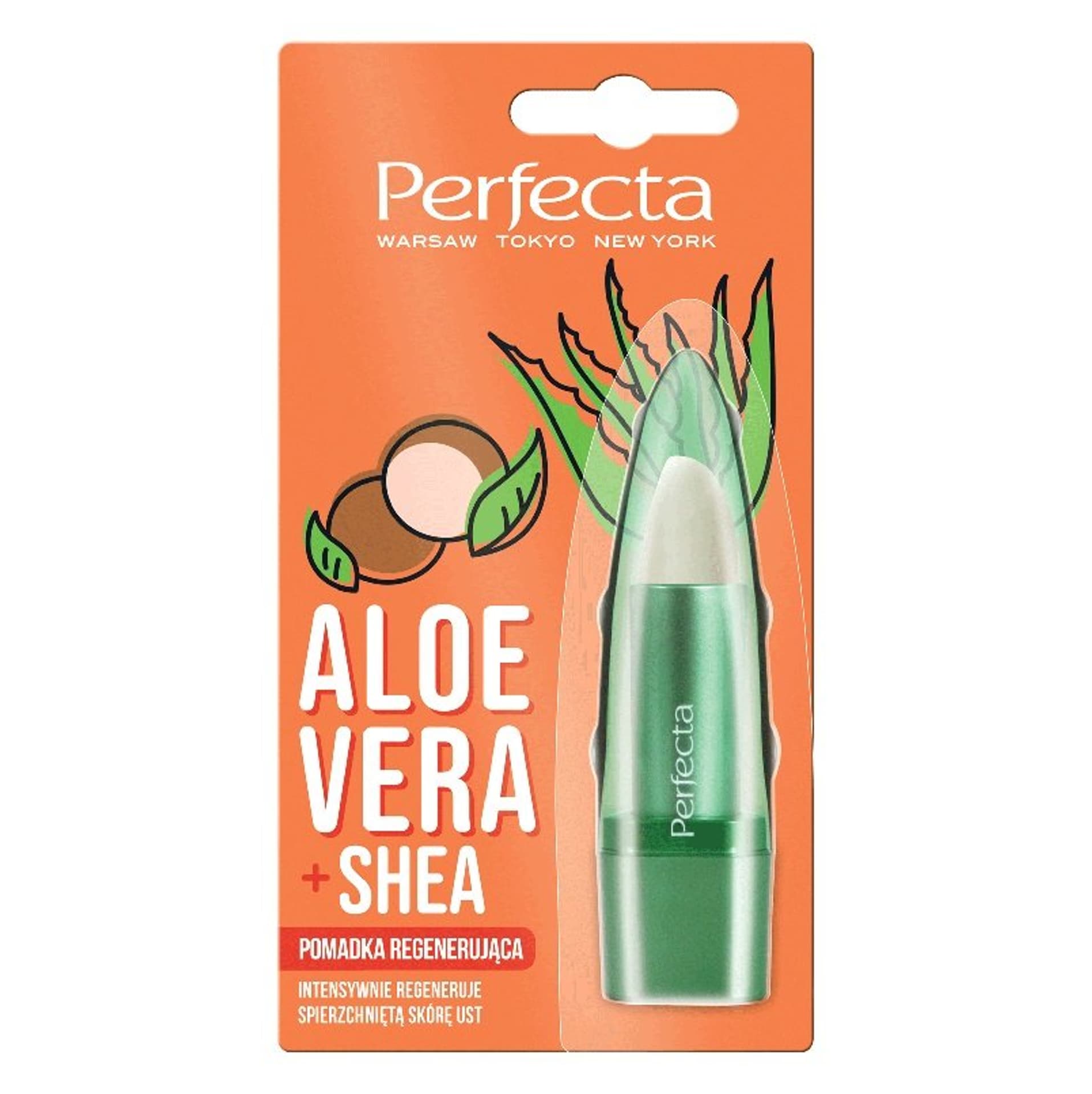 

Perfecta Pomadka do ust regenerująca Aloe Vera + Masło Shea 5g