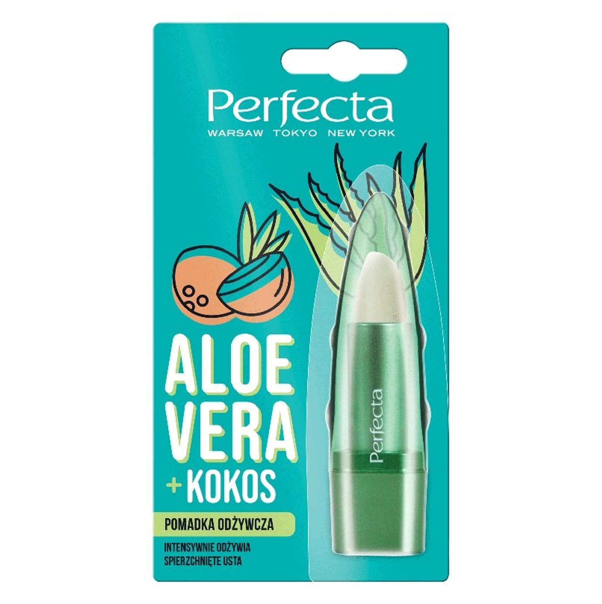 

Perfecta Pomadka do ust odżywcza Aloe Vera + Kokos 5g