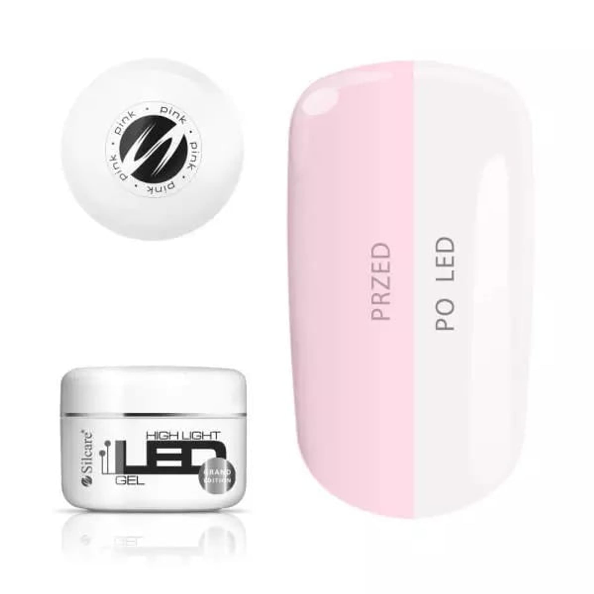 

Silcare High Light Led Gel średniogęsty jednofazowy żel do paznokci Pink 100g