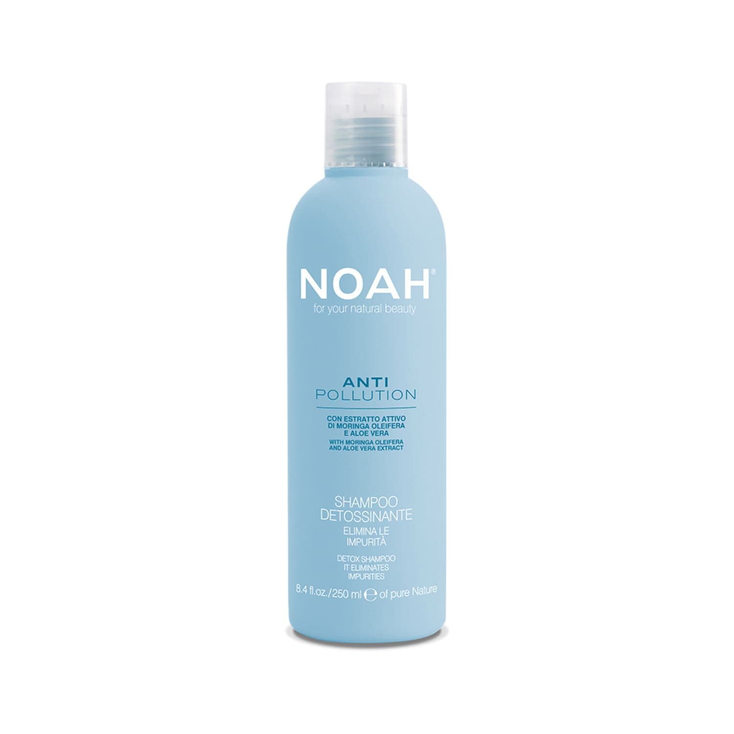 

Noah Anti Pollution Detox Shampoo detoksykujący szampon eliminujący zanieczyszczenia z olejem moringa i ekstraktem z aloesu 250ml