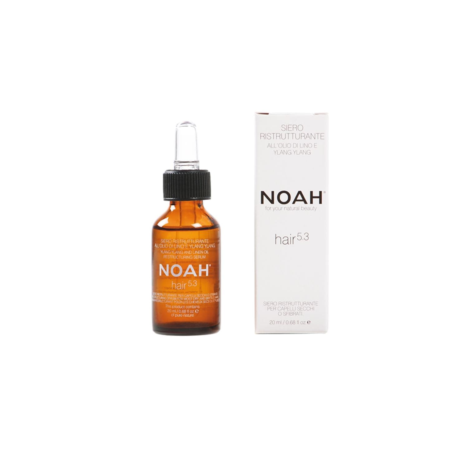 

Noah For Your Natural Beauty Restructuring Serum 5.3 serum restrukturyzujące do włosów Linseed Oil Ylang-Ylang 20ml