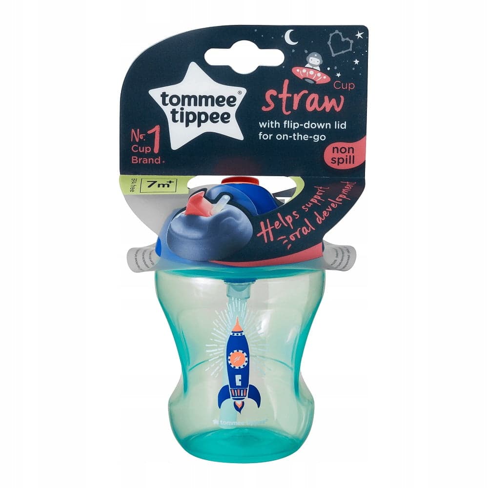 

Tommee Tippee Straw Cup kubek niekapek ze słomką 7m+ Boy 230ml