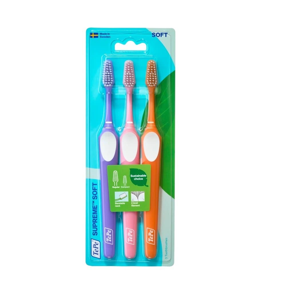 

TePe Supreme szczoteczka do zębów Soft 3szt