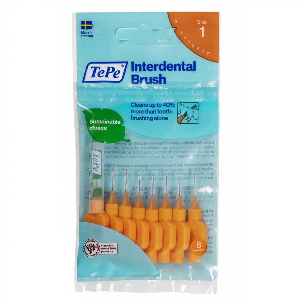 

TePe Original szczoteczki międzyzębowe 0.45mm Pomarańczowe 8szt