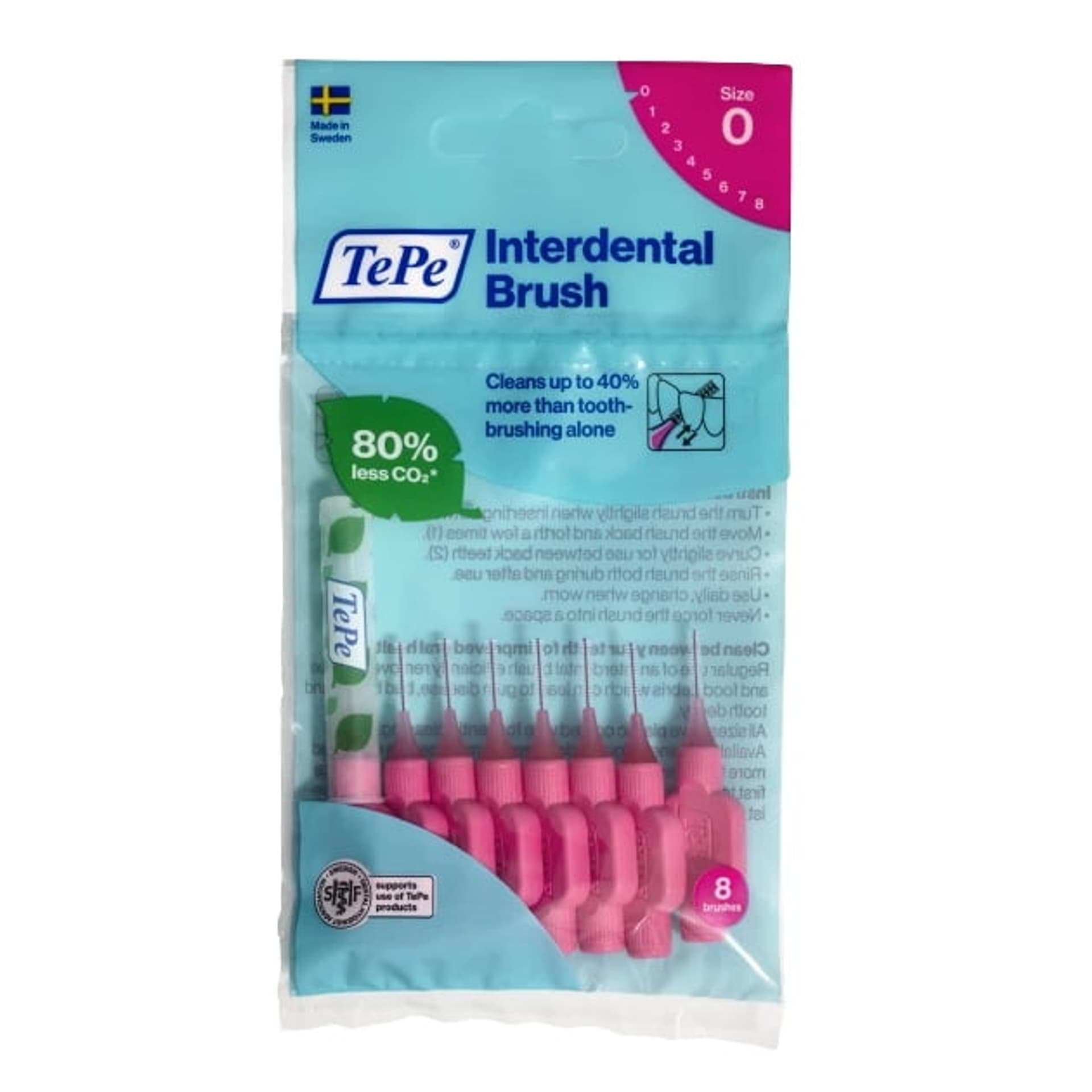 

TePe Original szczoteczki międzyzębowe 0.4mm Różowe 8szt