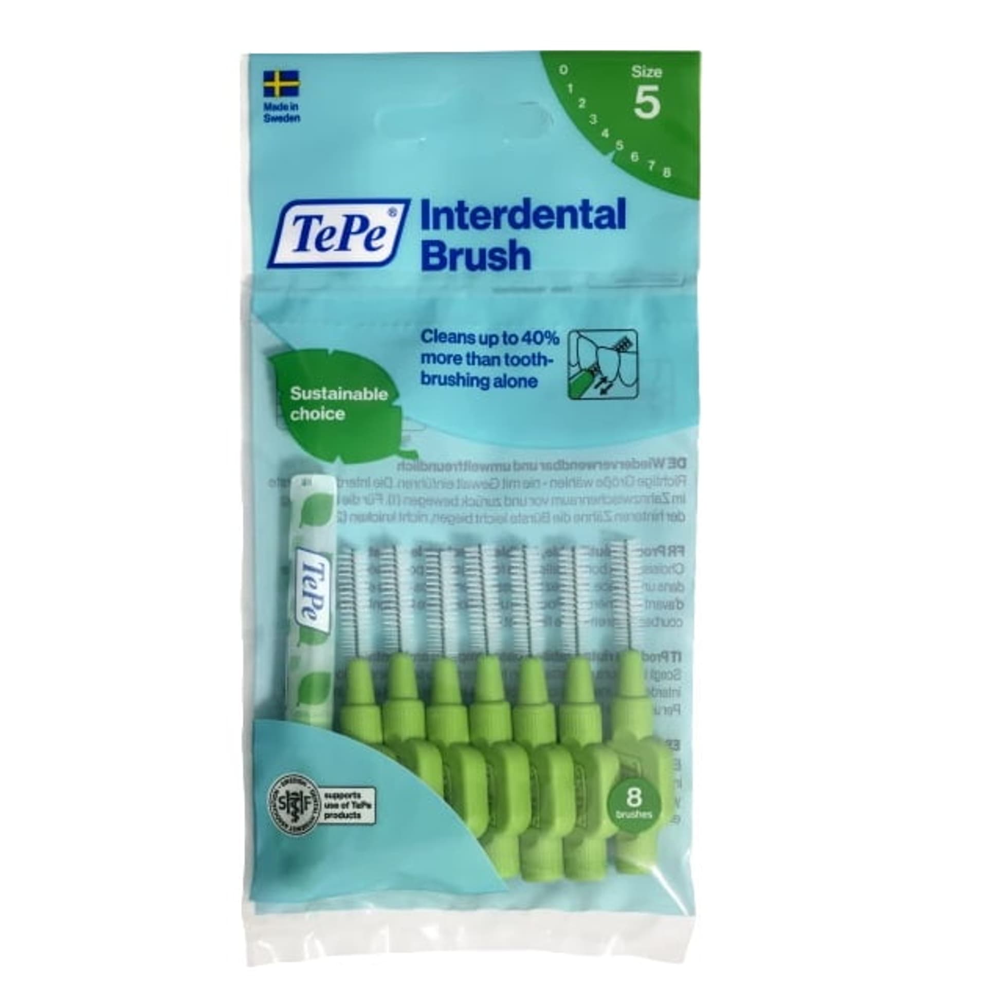 

TePe Original szczoteczki międzyzębowe 0.8mm Zielone 8szt