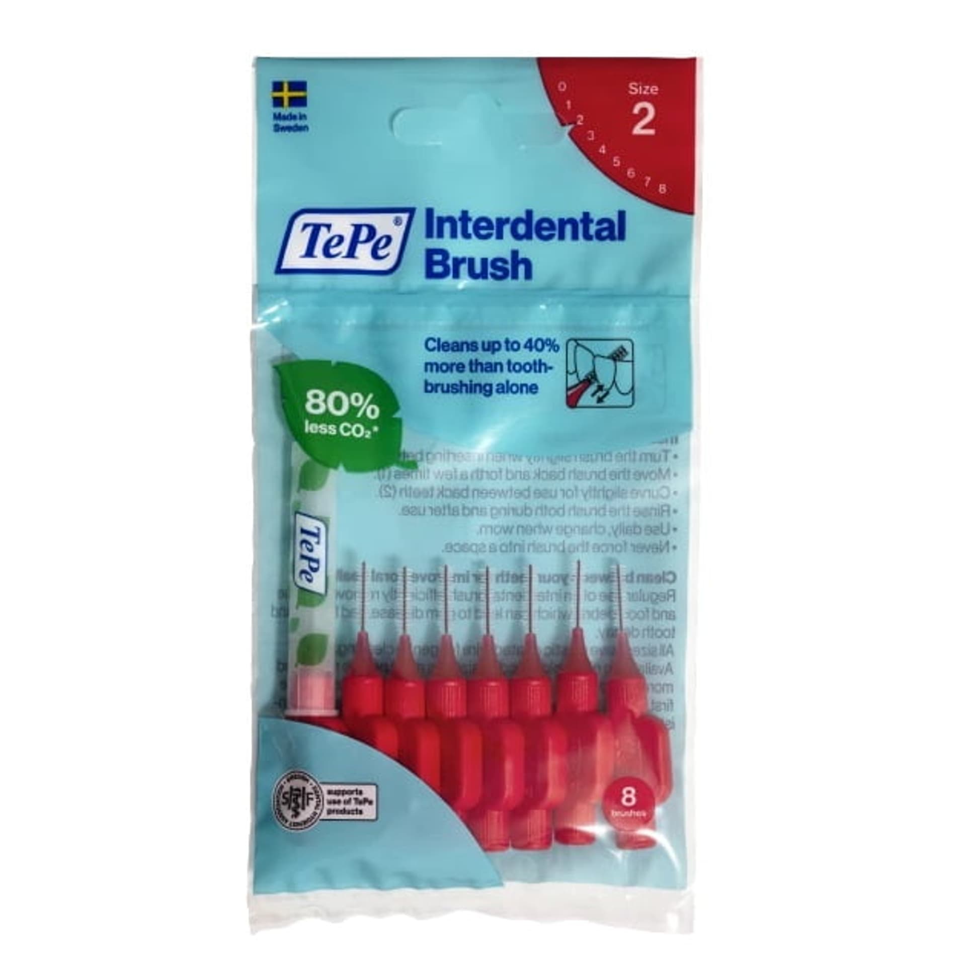 

TePe Original szczoteczki międzyzębowe 0.5mm Czerwone 8szt