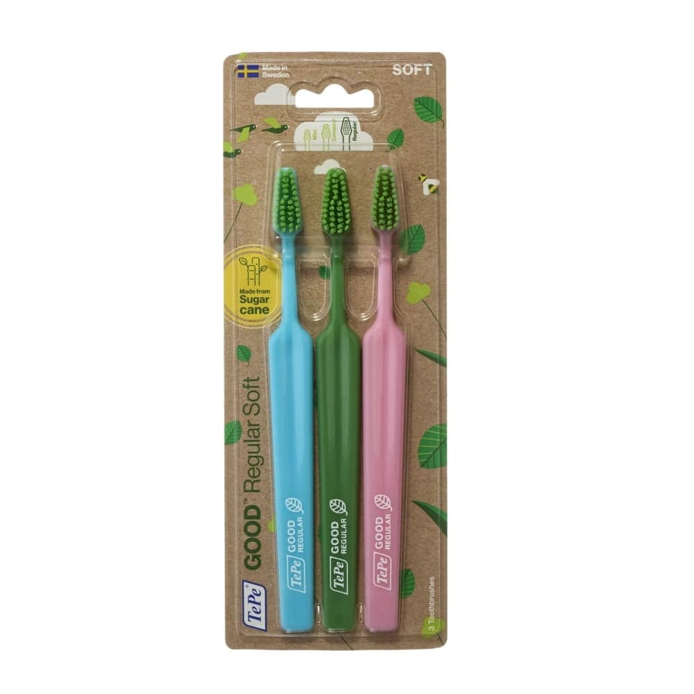 

TePe GOOD Regular zestaw szczoteczek do zębów Soft 3szt
