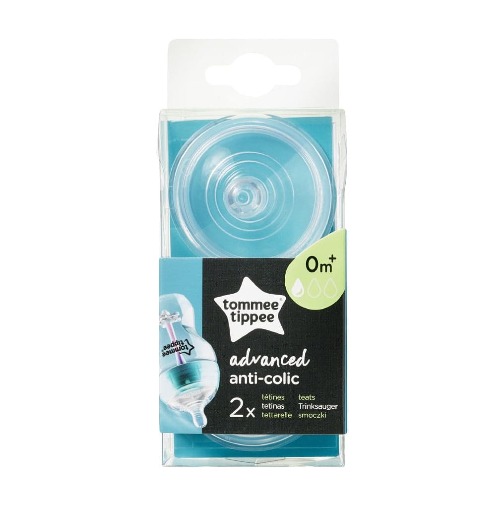 

Tommee Tippee Closer To Nature Advanced Anti-Colic Smoczek antykolkowy na butelkę wolny przepływ 0m+ 2szt