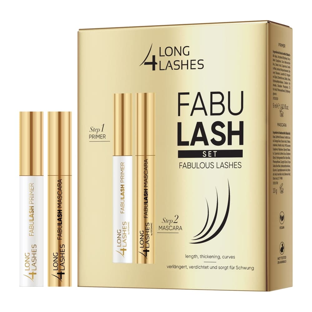 

Long 4 Lashes Fabulash Set - (Step 1-Primer 9ml+ Step 2-Mascara 10g)