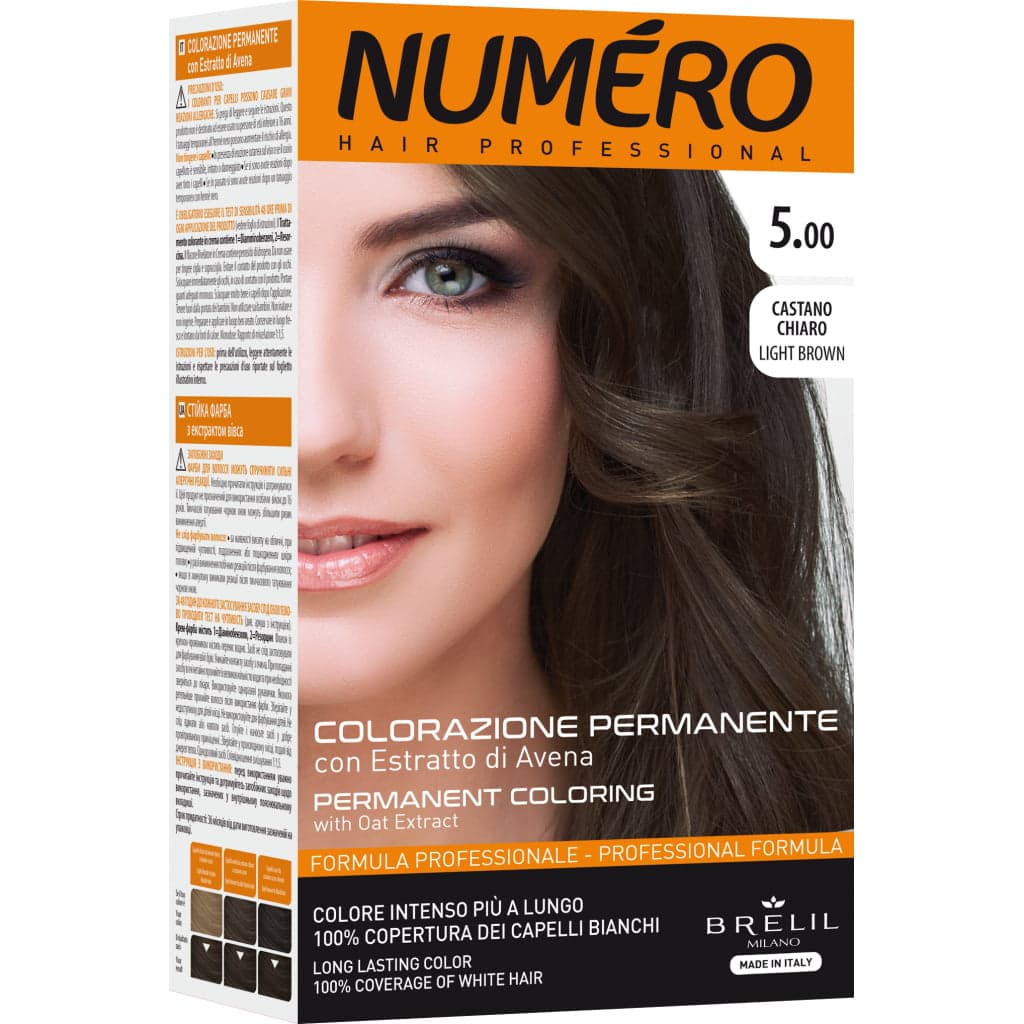 

NUMERO Permanent Coloring farba do włosów 5.00 Light Brown 140ml