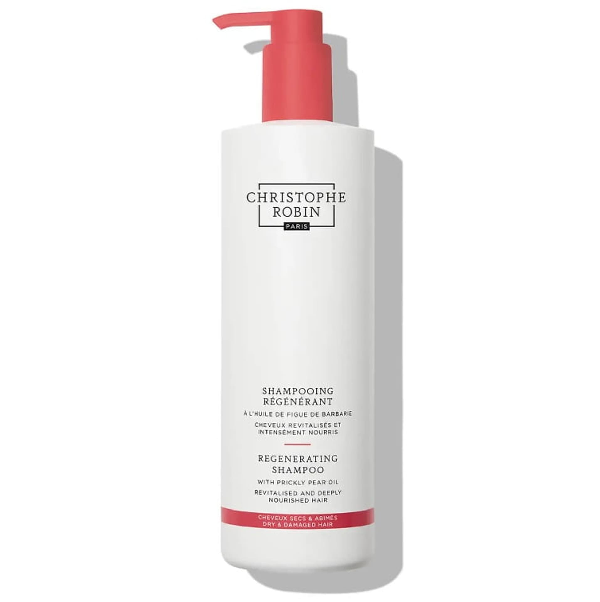 

Christophe Robin Regenerating Shampoo With Prickly Pear Oil odżywczy kremowy szampon rewitalizujący zniszczone włosy 500ml