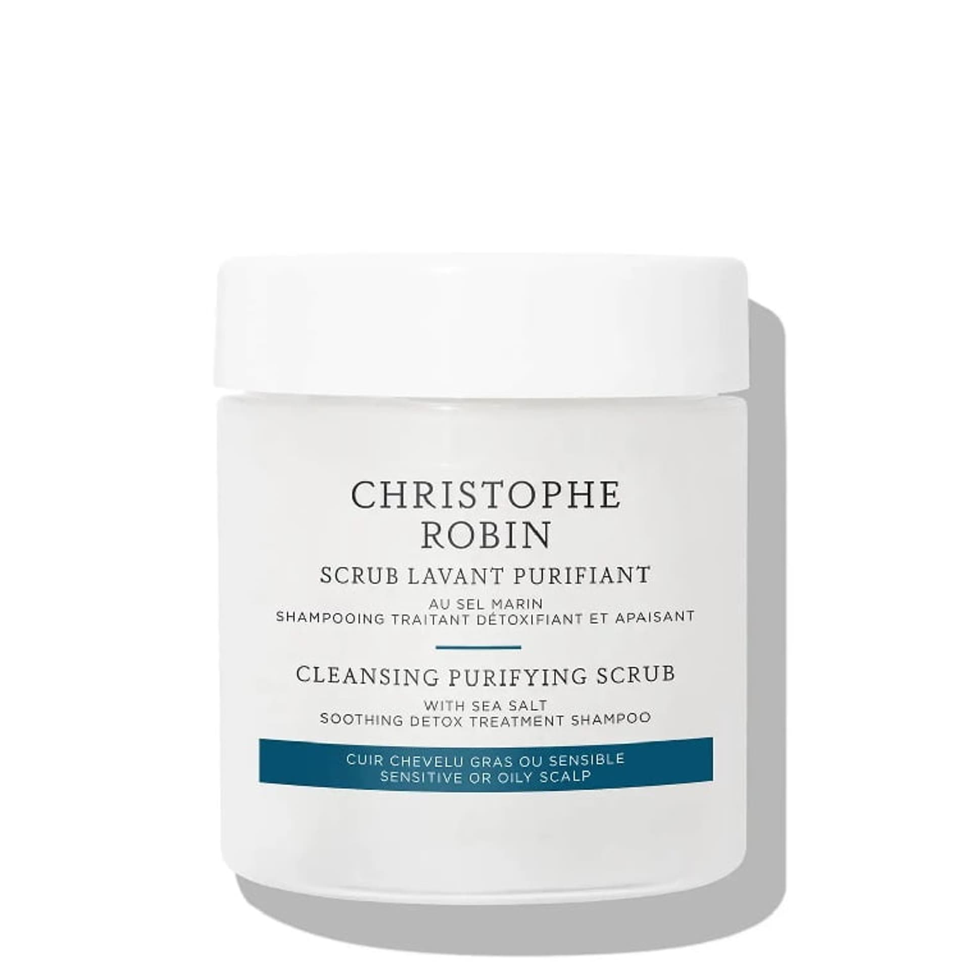 

Christophe Robin Cleansing Purifying Scrub With Sea Salt detoksykujący szampon złuszczający do przetłuszczającej się skóry głowy 75ml
