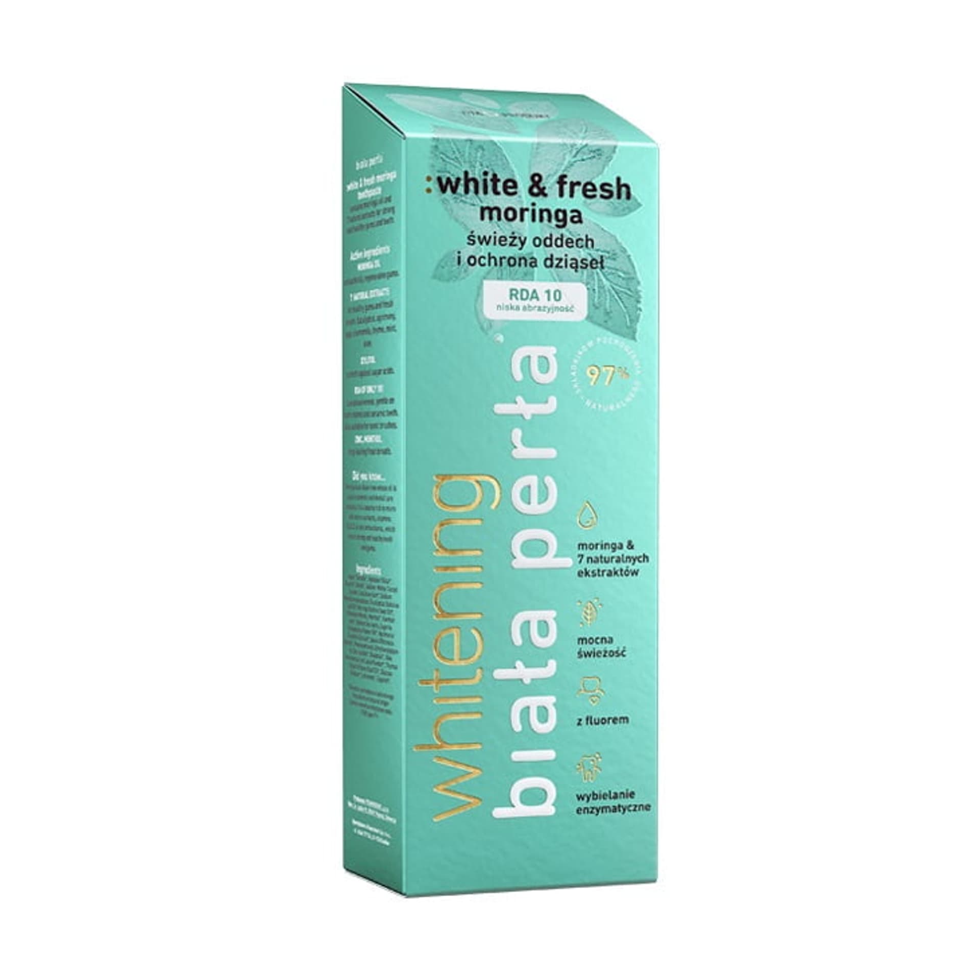 

Biała Perła White Fresh Moringa ziołowa pasta do zębów 75ml
