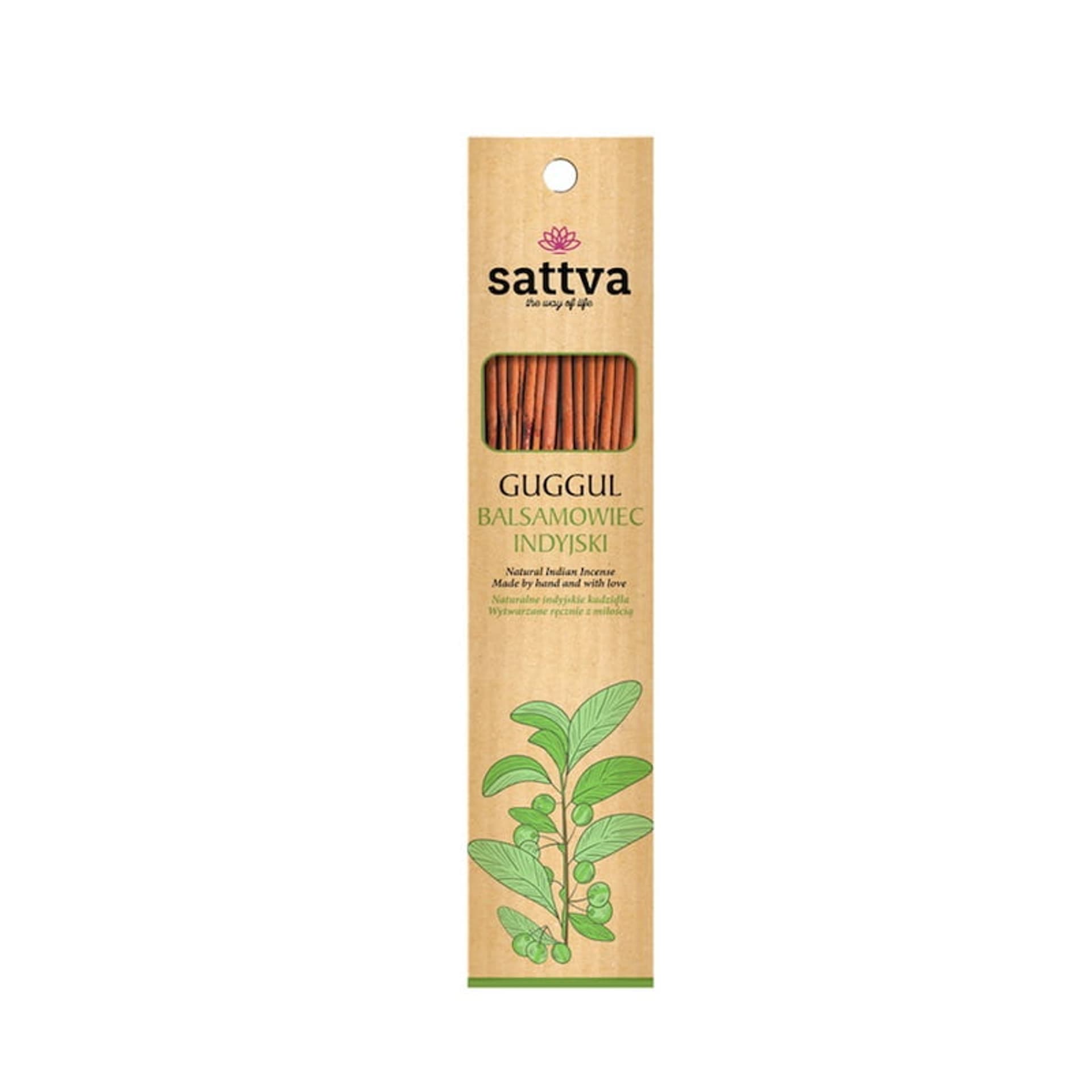 

Sattva Natural Indian Incense naturalne indyjskie kadzidełko Balsamowiec Indyjski 15szt