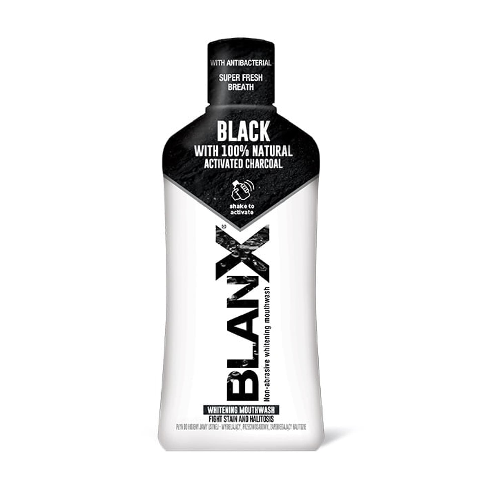 

Blanx Black Wybielający Płyn do płukania jamy ustnej z aktywnym węglem 500ml