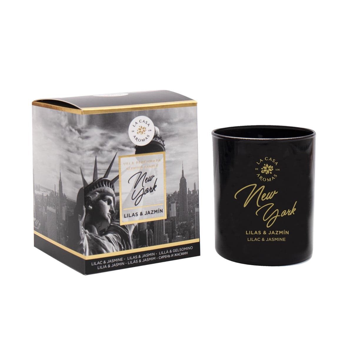 

La Casa de los Aromas Travel Candle świeca zapachowa w szkle New York 140g