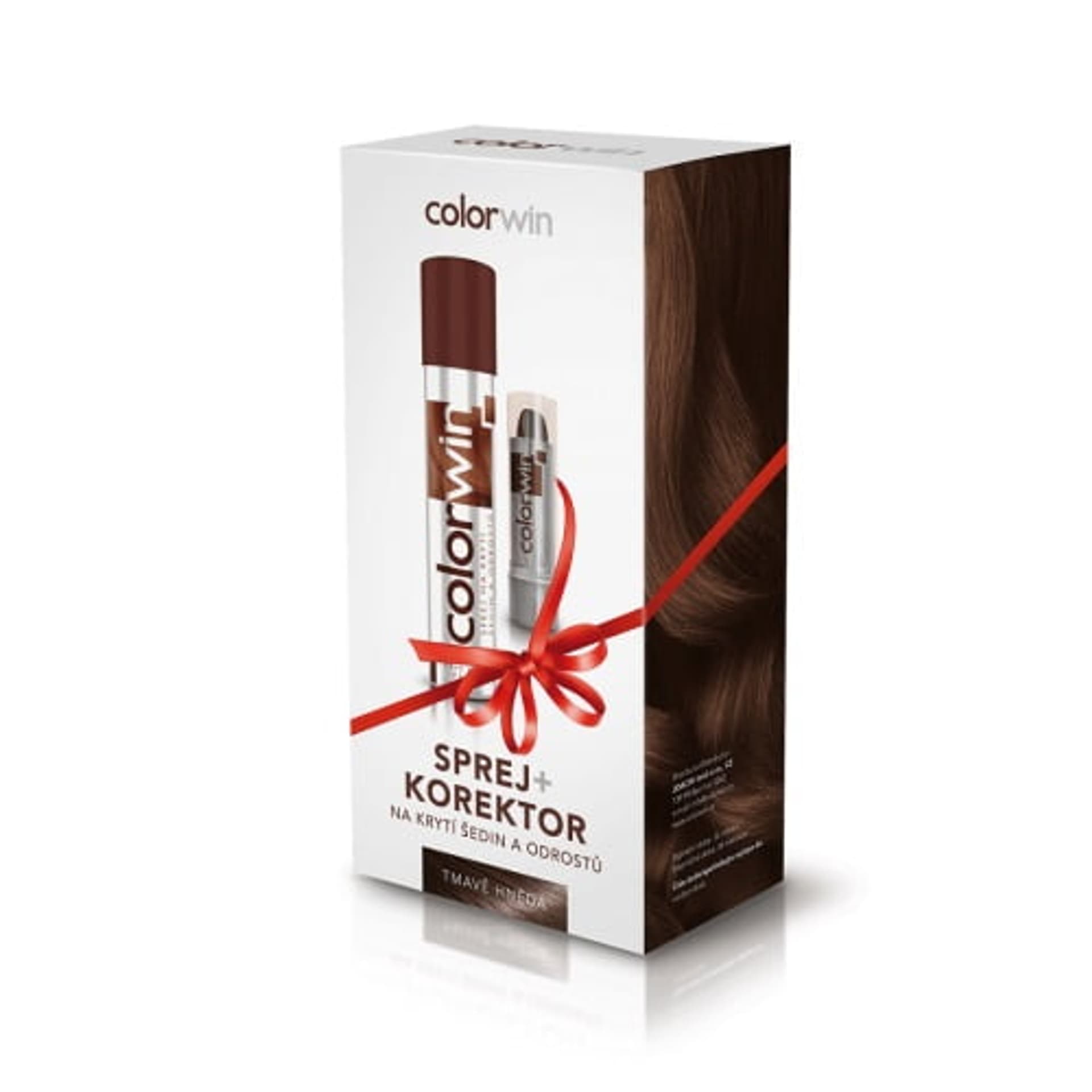 

Colorwin Zestaw Retouch spray do retuszowania odrostów 75ml + korektor 4.6g Ciemny Brąz