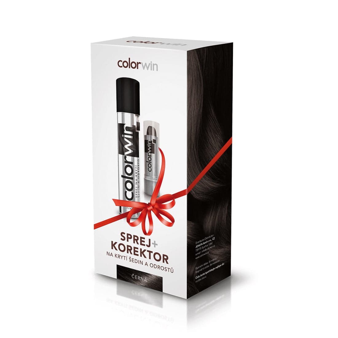 

Colorwin Zestaw Retouch spray do retuszowania odrostów 75ml + korektor 4.6g Czarny