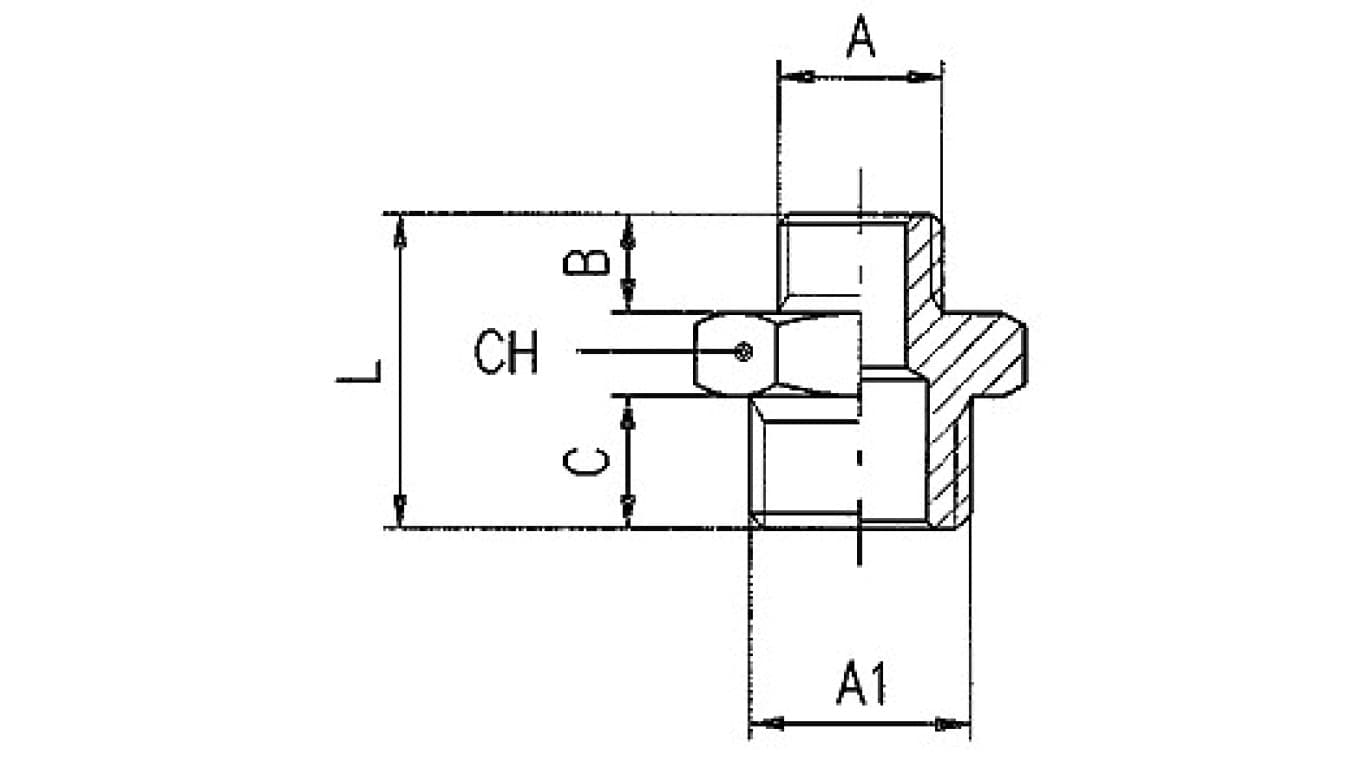 

Nypel redukcyjny mosiężny niklowany z G1/4z na G3/8z2030 1/4-3/8