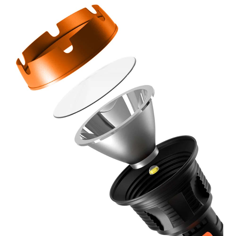 

Latarka taktyczna LED SOS COB 10W z 4 trybami świecenia do 500m