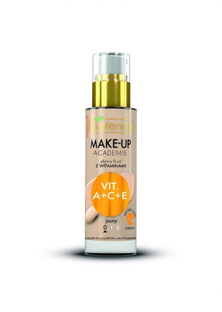 

Bielenda Make-Up Academie Płynny Fluid z witaminami A+C+E nr 0 jasny 30ml