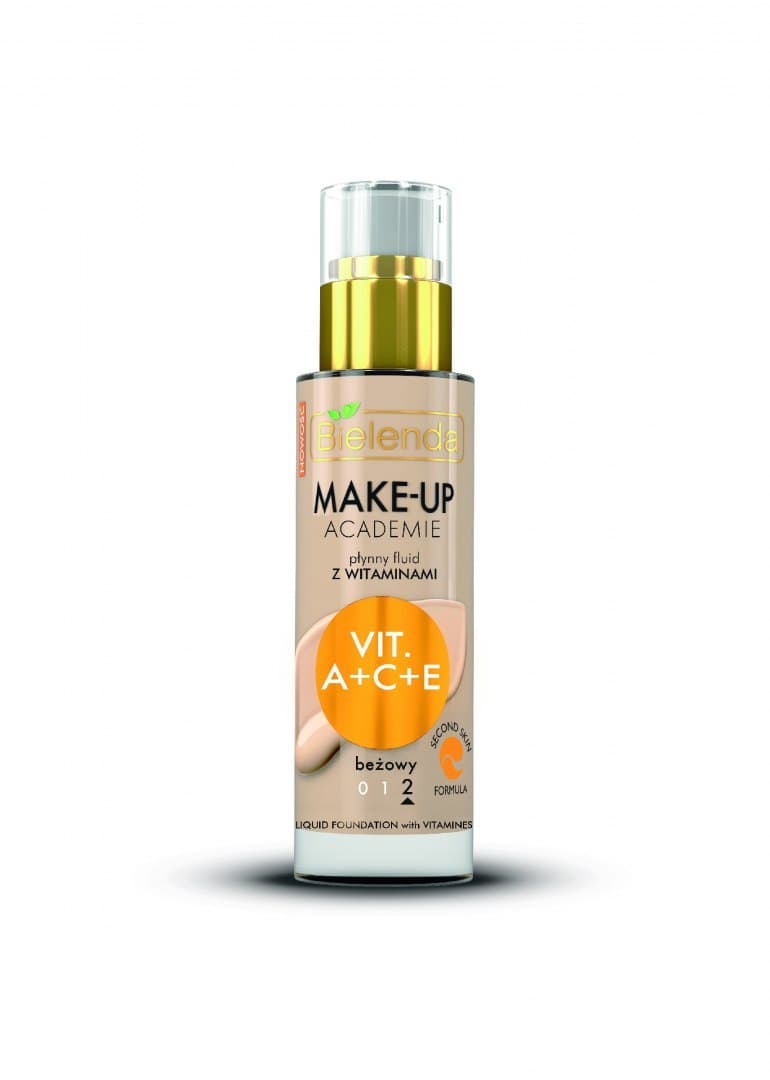 

Bielenda Make-Up Academie Płynny Fluid z witaminami A+C+E nr 2 beżowy 30ml