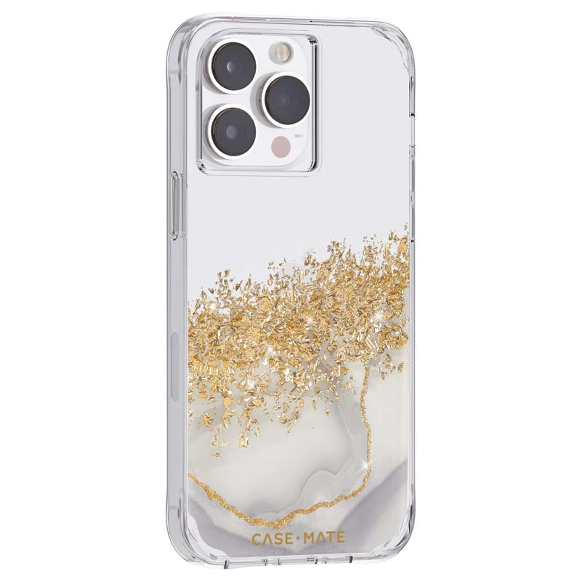 

Case-Mate Karat - Etui iPhone 14 Pro Max zdobione złotem (Marble)