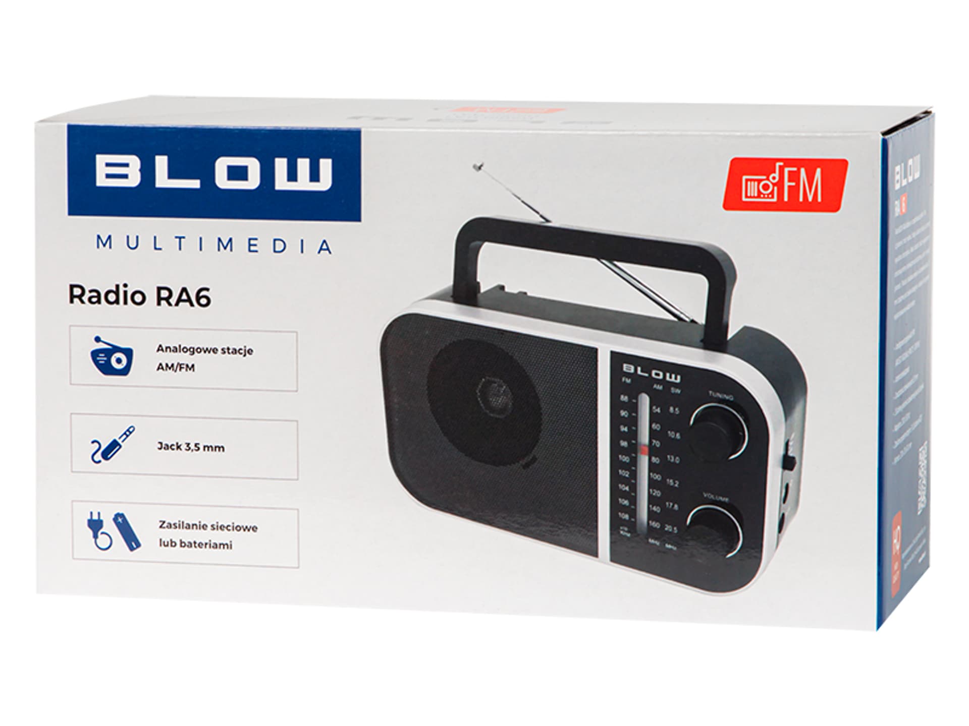 

77-535# Radio przenośne analogowe am/fm blow ra6