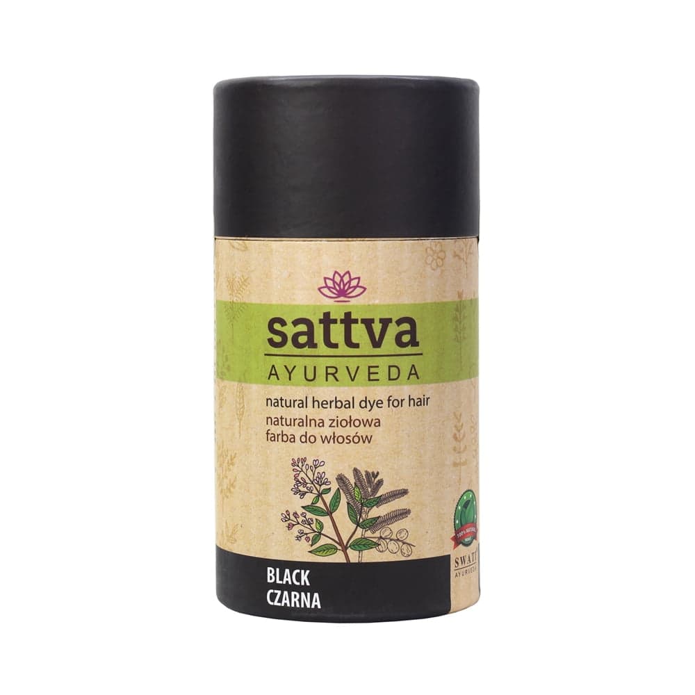 

Sattva Natural Herbal Dye for Hair naturalna ziołowa farba do włosów Black 150g (W)