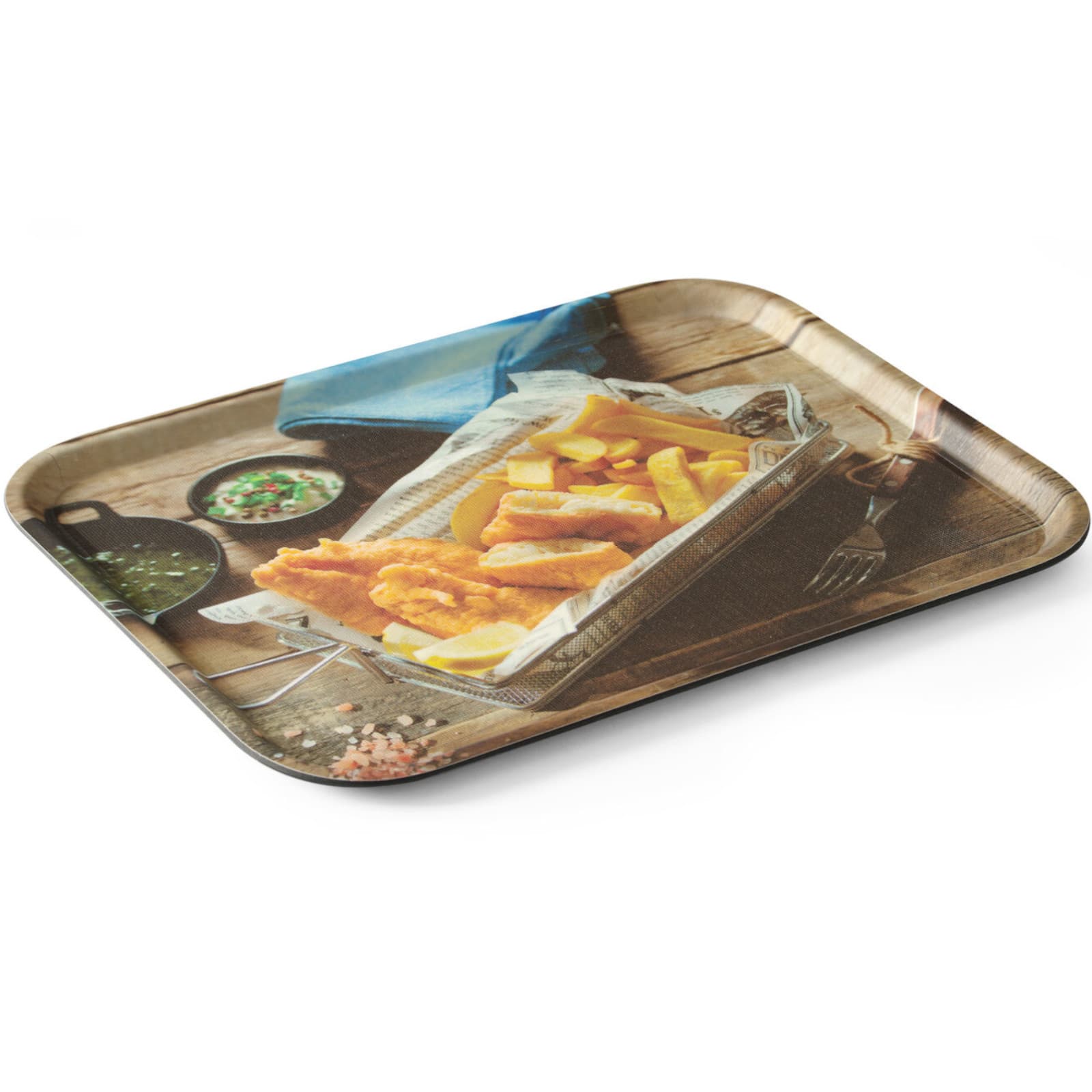 

Taca antypoślizgowa do serwowania tasty fish chips 330 x 430 mm - Hendi 508022