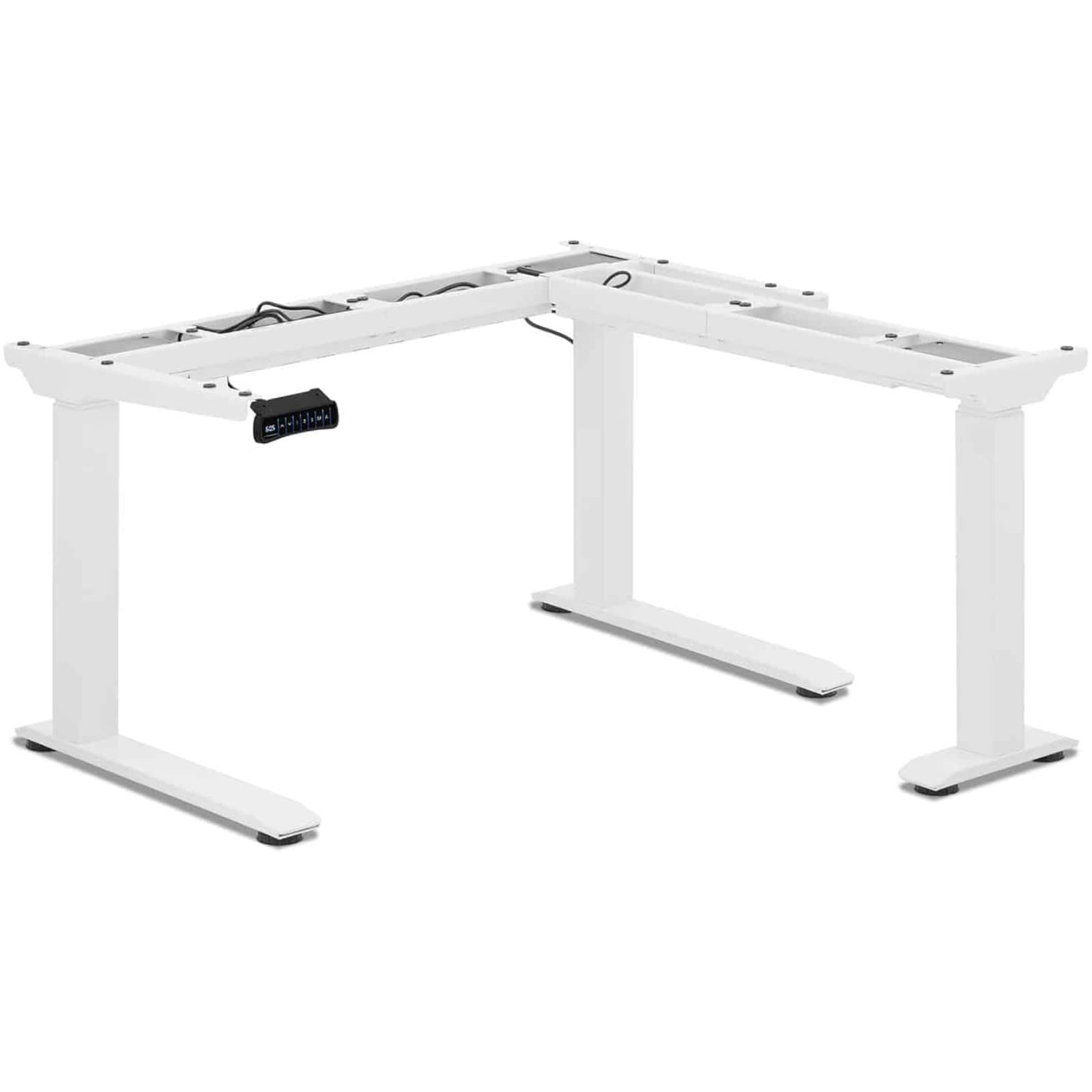 

Stelaż rama biurka narożnego z elektryczną regulacją wysokości 60-125 cm - biały
