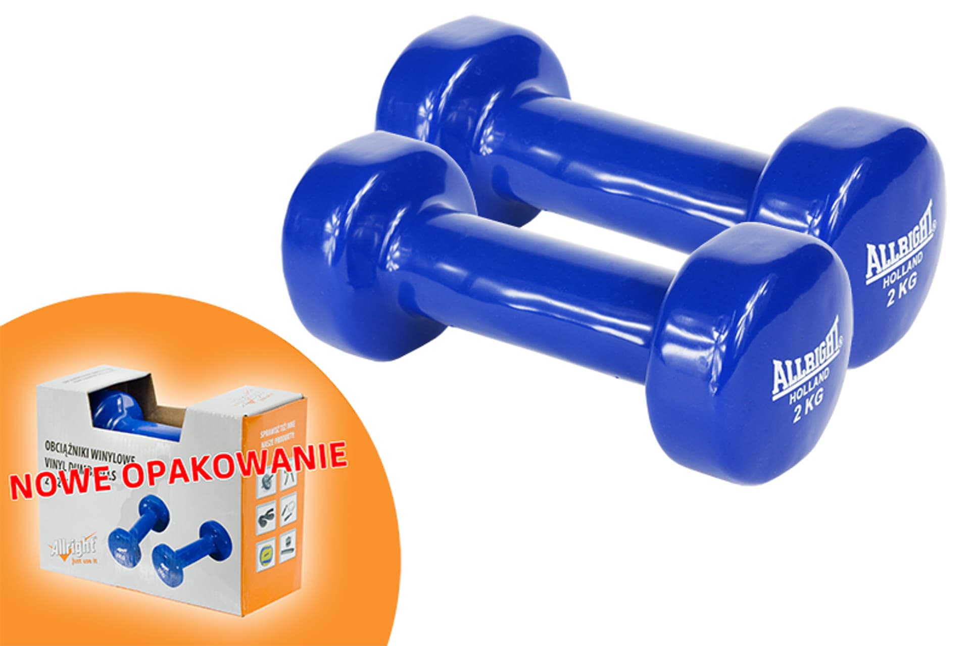 

ZESTAW OBCIĄŻNIKÓW WINYLOWYCH 2 x 2 KG