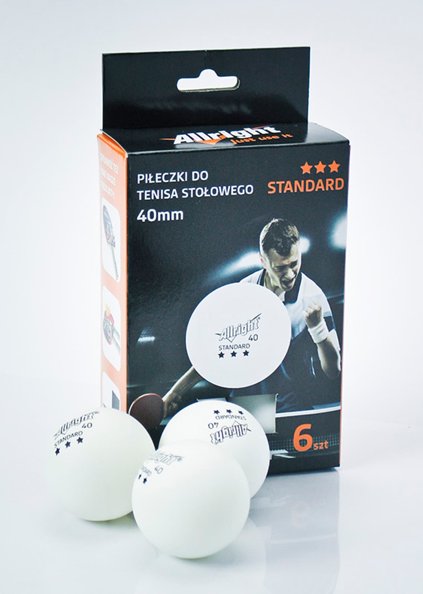 

PIŁECZKI TENIS STOŁOWY 40mm BIAŁE 6 szt