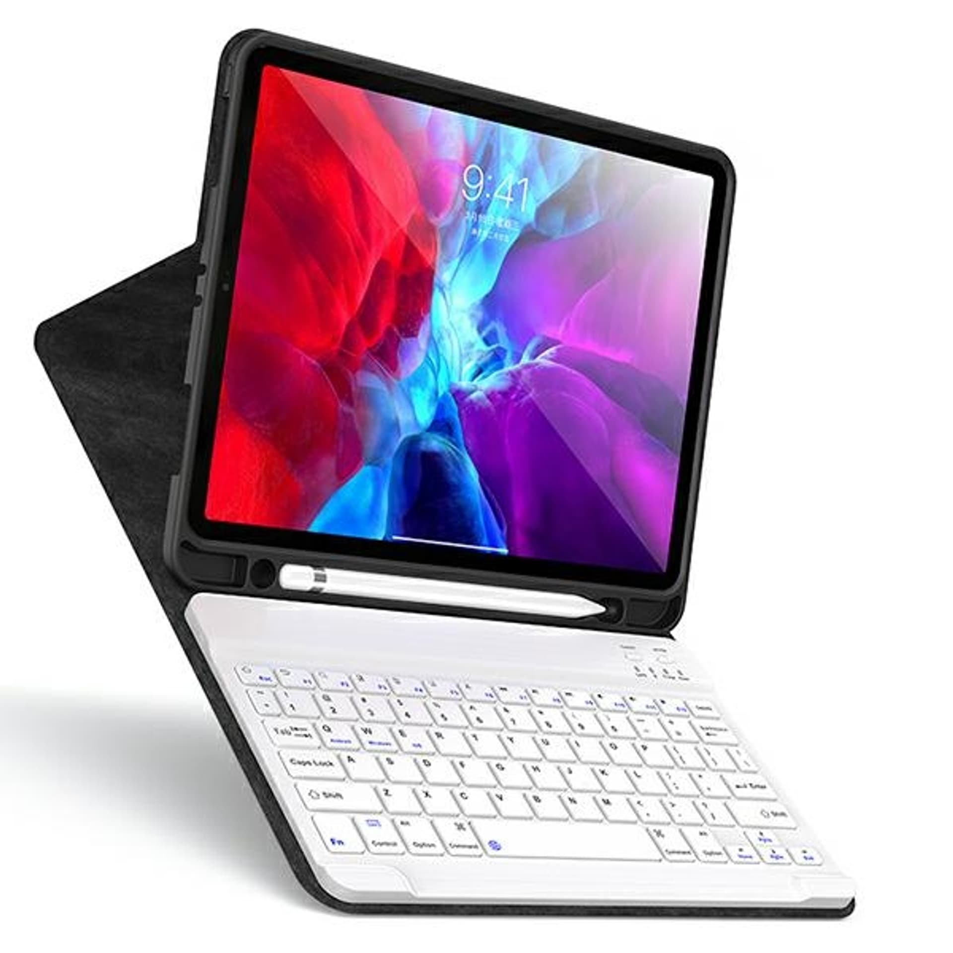 

USAMS Etui Winro z klawiaturą iPad 10.2" fioletowe etui-biała klawiatura/purple cover-white keyboard IP1027YR03 (US-BH657)