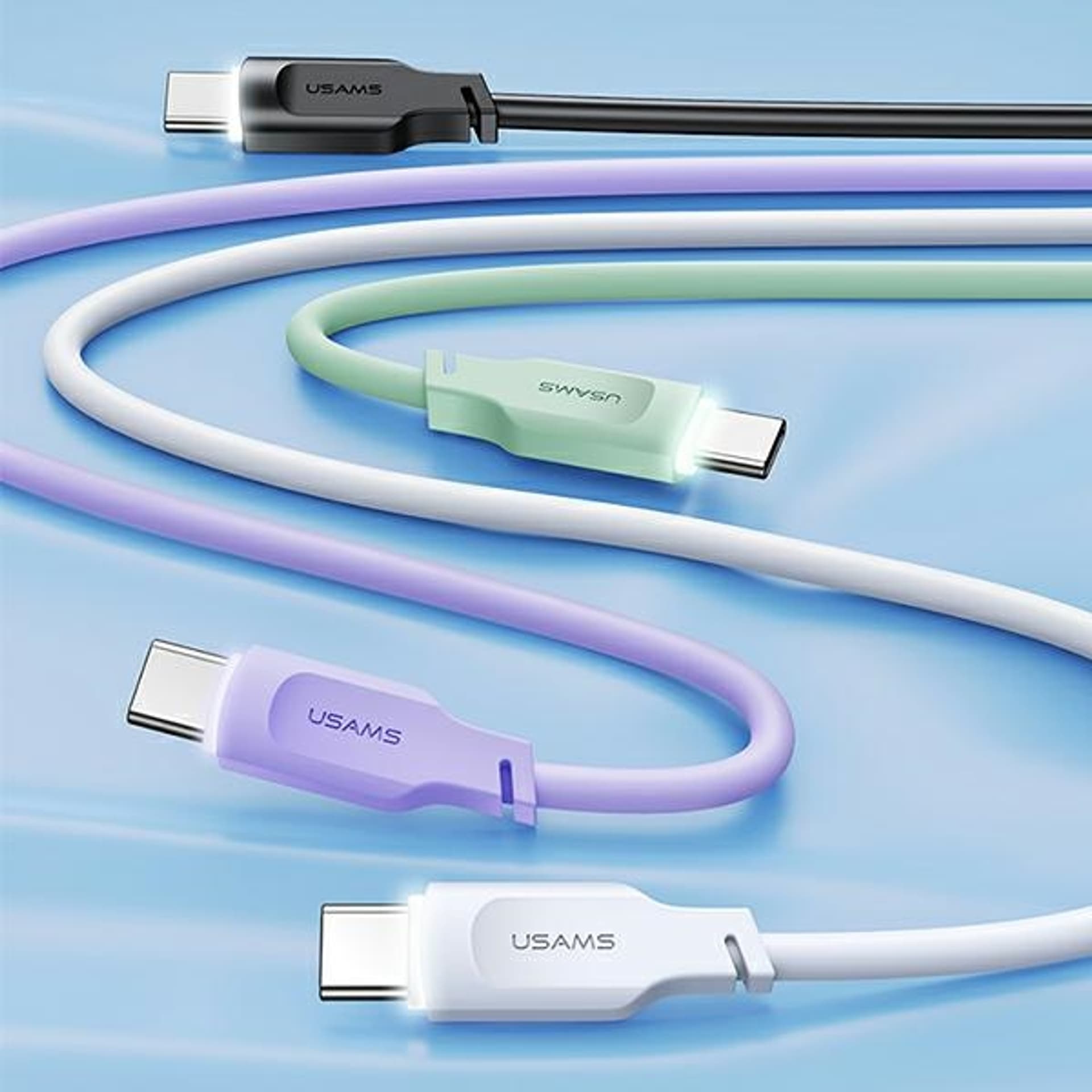 

USAMS Kabel USB-C na USB-C PD Fast Charging 1,2m 100W Lithe Series biały/white SJ567USB02 (US-SJ567)