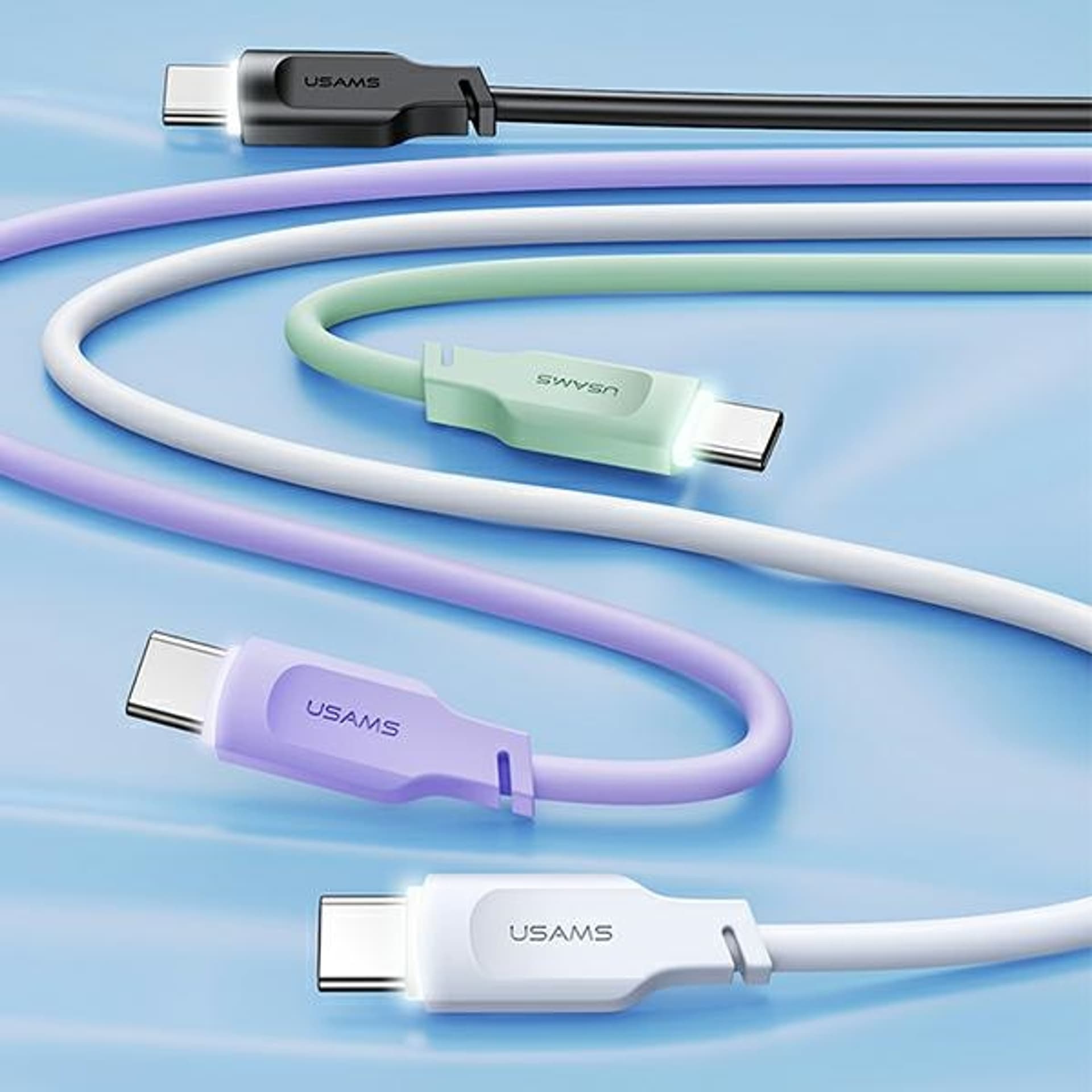 

USAMS Kabel USB-C PD Fast Charging 1,2m 6A Lithe Series purpurowy/purple SJ568USB03 (US-SJ568)