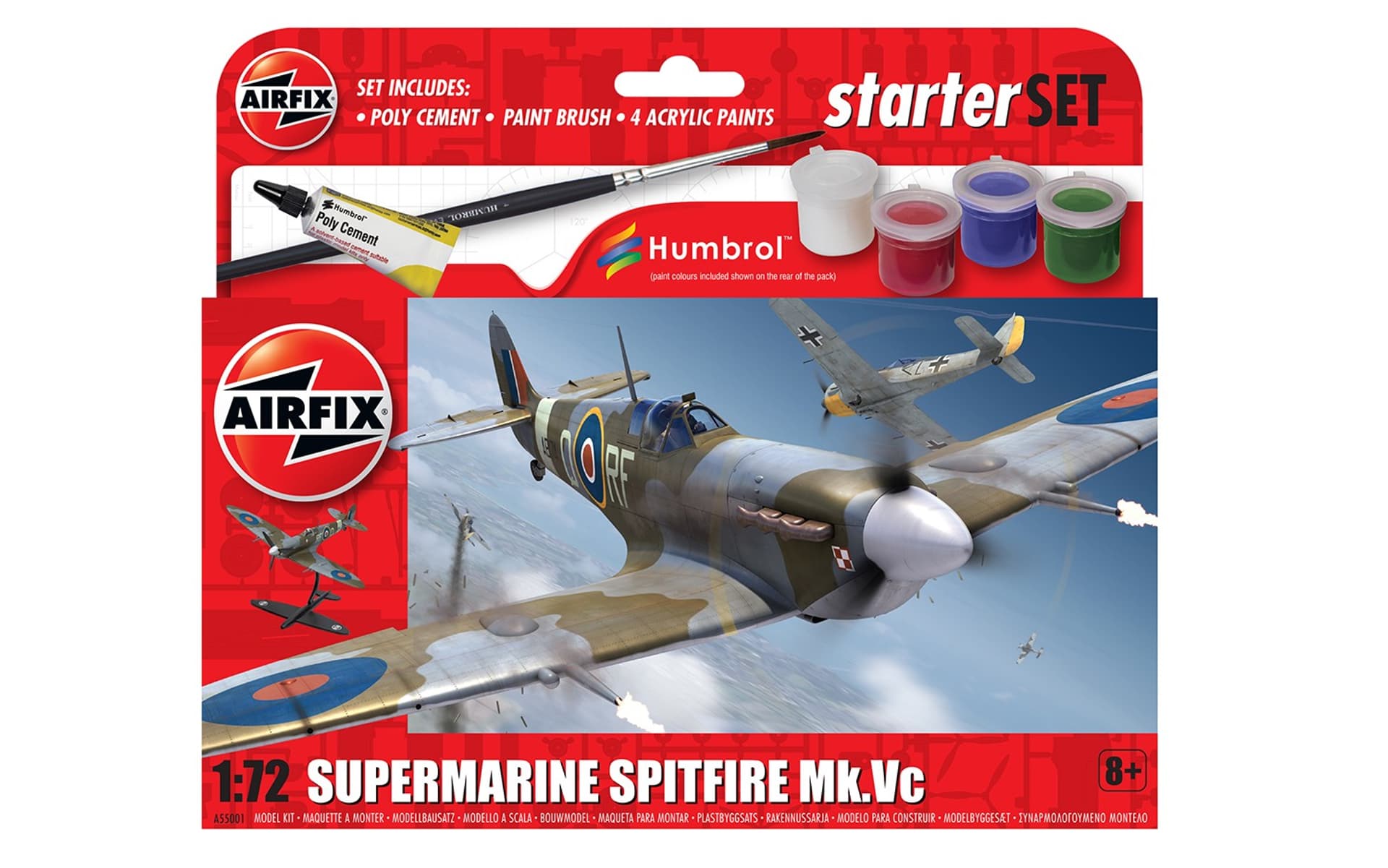 

Model do sklejania Small Beginners Set Spitfire MkVc