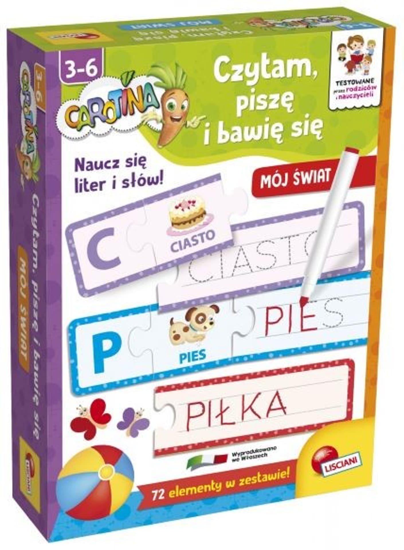 

Zestaw edukacyjny Carotina Bawię się, czytam i piszę - Mój świat