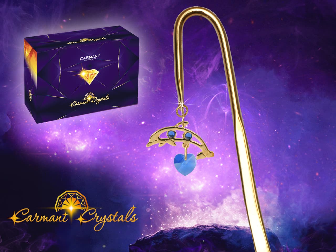 

Zakładka do książki delfin- products with Carmani Crystals