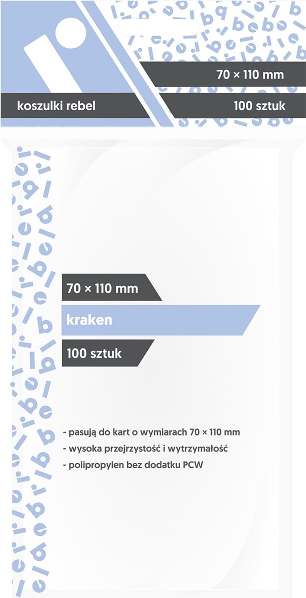 

Koszulki 70x110 mm Kraken 100 sztuk