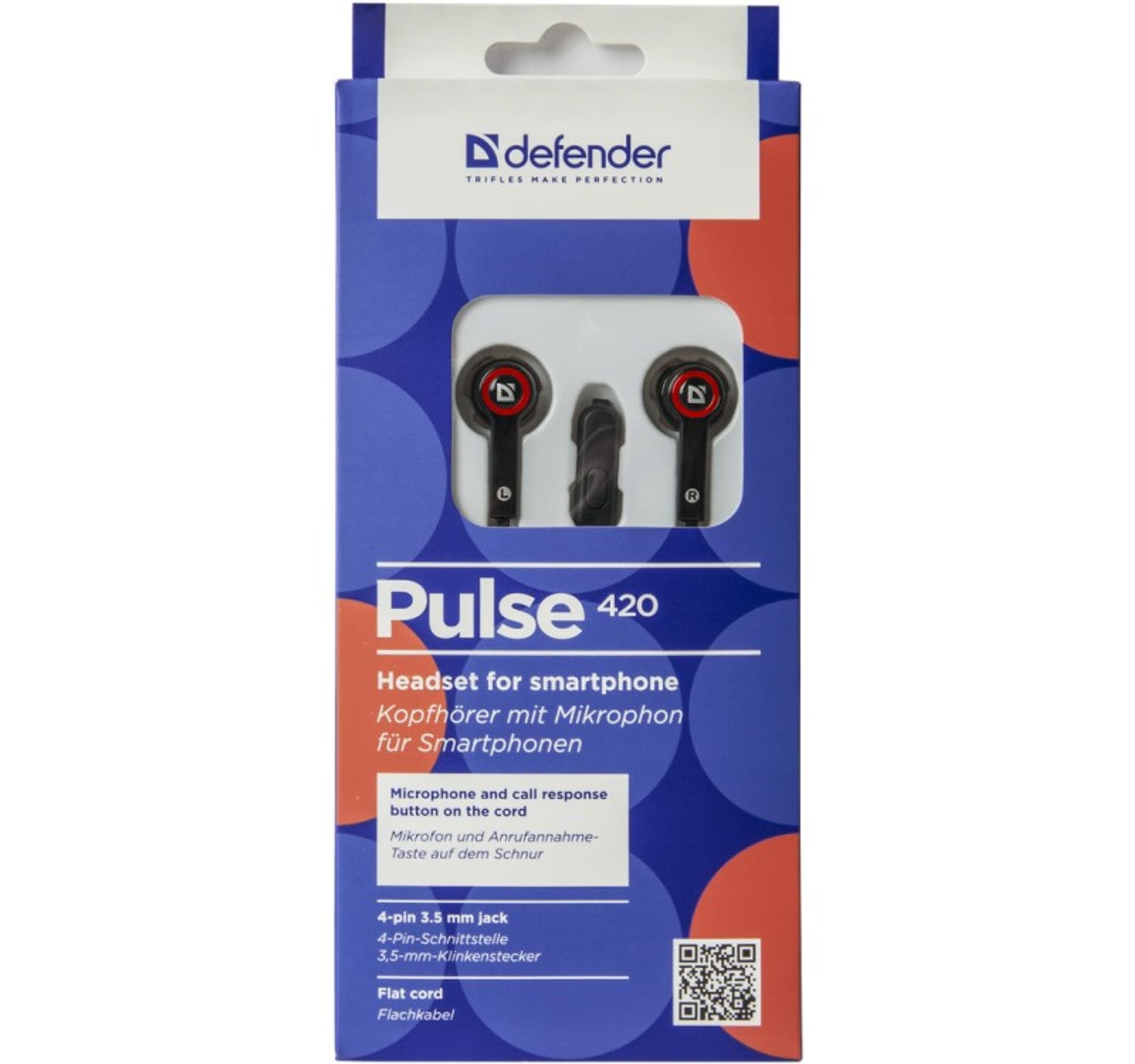 

Słuchawki przewodowe douszne PULSE 420