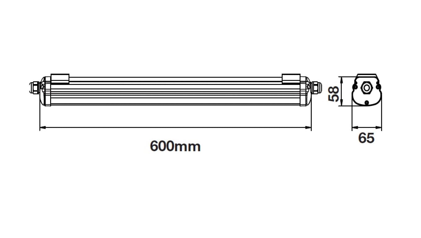 

Oprawa Hermetyczna G-SERIES VT-6076 18W 4500lm 1440lm 60cm 6283