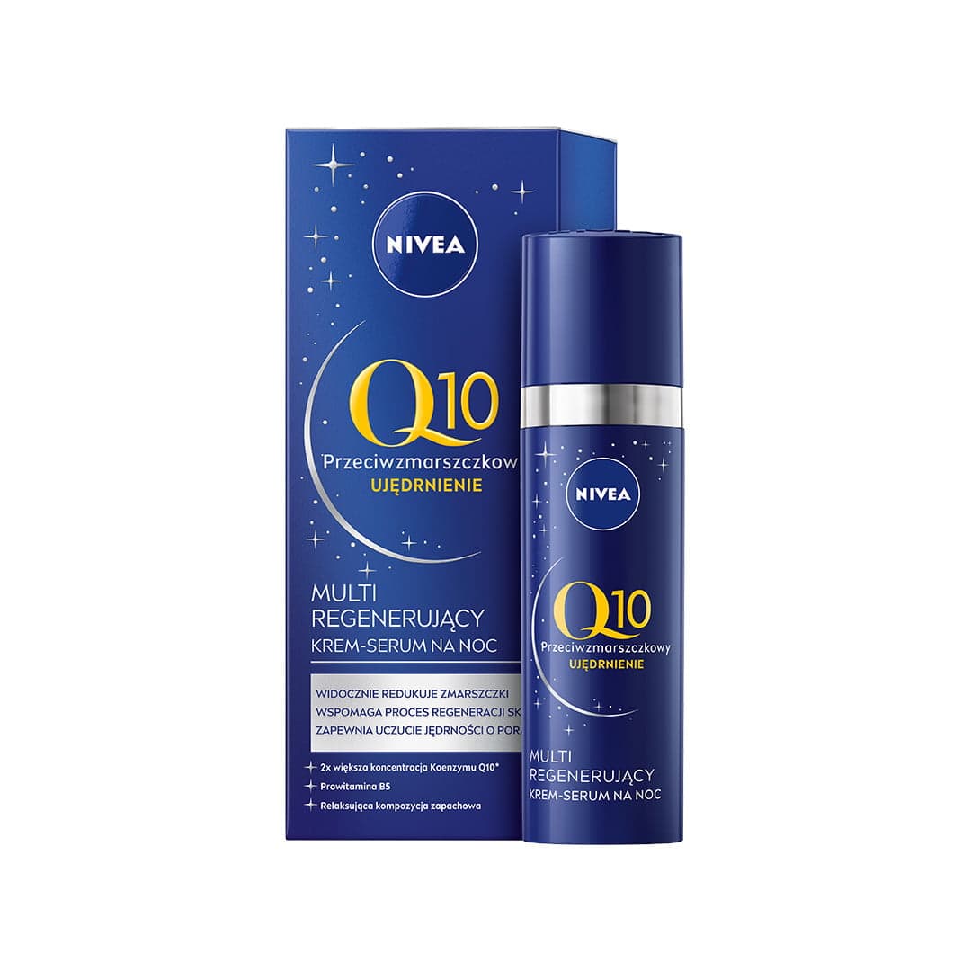 

NIVEA Q10 Przeciwzmarszczkowy Multi Regenerujący Krem-serum na noc 30ml