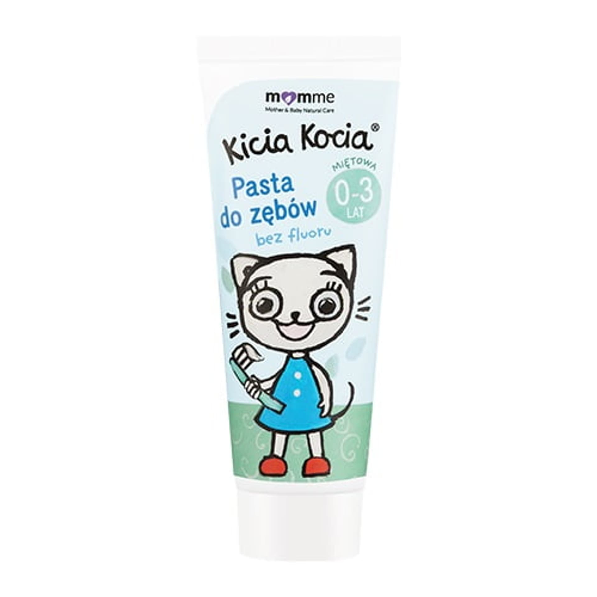 

Momme Mother Baby Natural Care Kicia Kocia pasta do zębów bez fluoru 0-3 lata Mięta 50ml