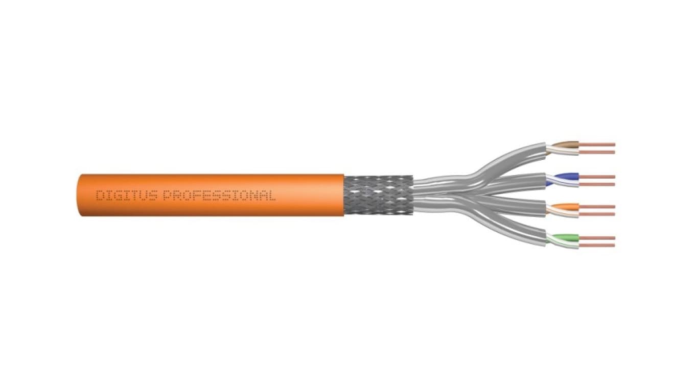 

Kabel teleinformatyczny S/FTP kat.7 LSZH drut pomarańczowy B2ca DK-1745-VH-5 /500m/